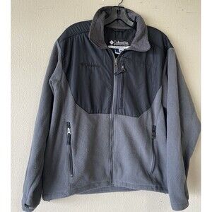 columbia mens jacket Black Grey  Zipper Free Shipping